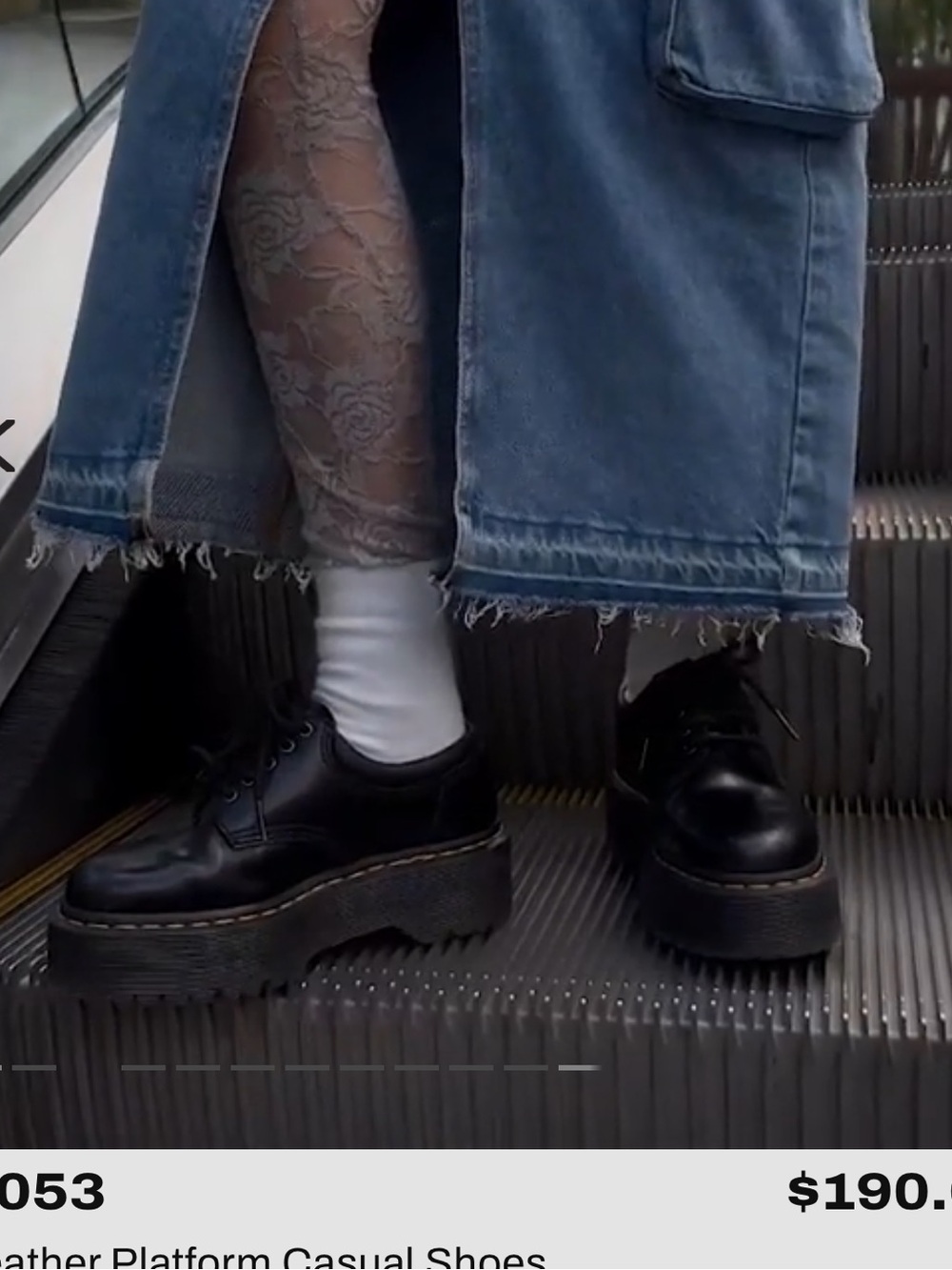 Dr. Martens Black 5-Eye Platform Oxford with Yellow Stitching